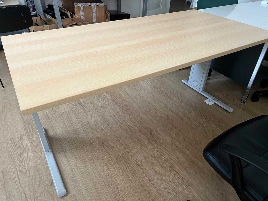 Mesas de escritório profissionais 1,60mx80cm com Bloco de gavetas