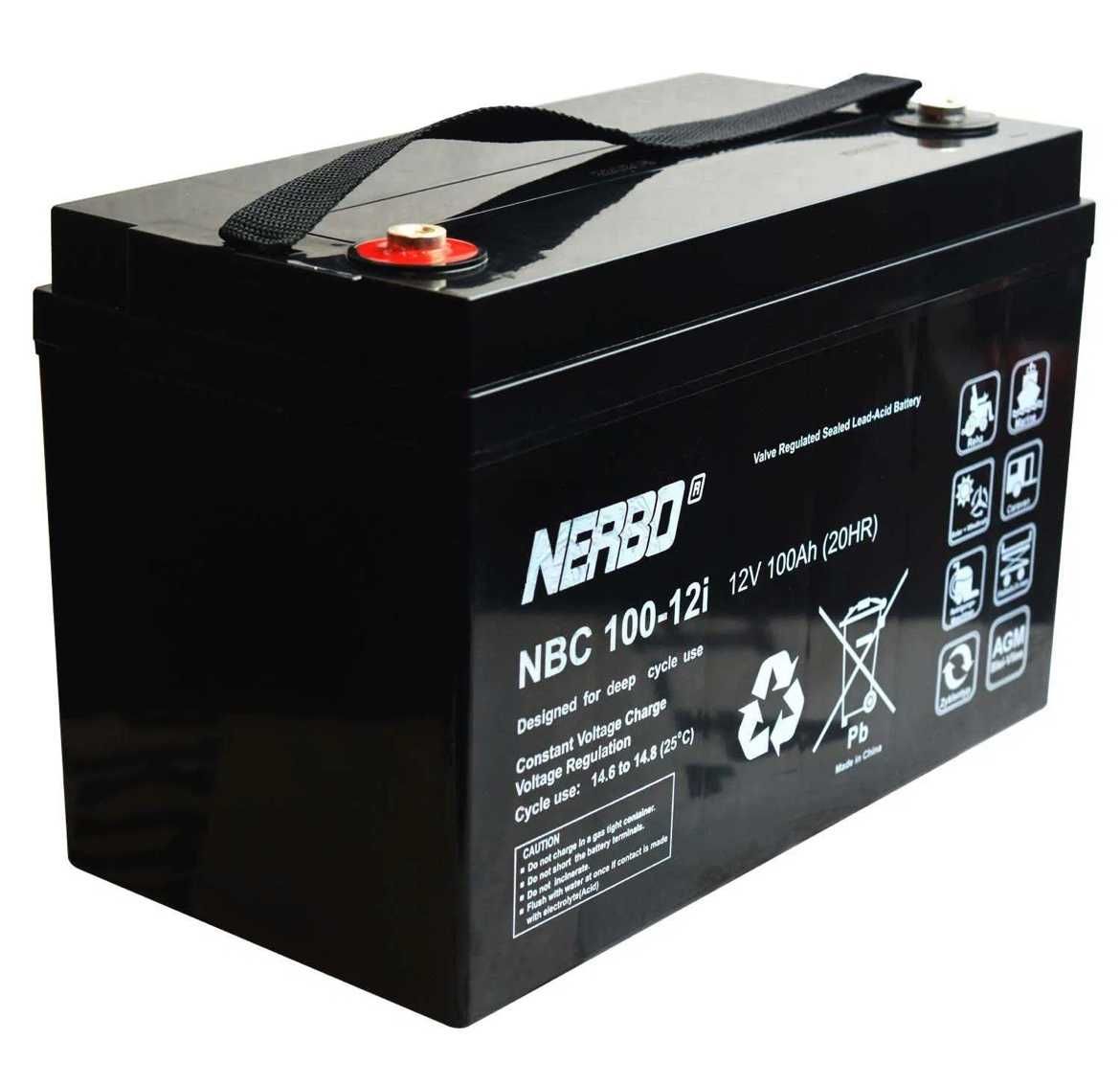 Nowy akumulator AGM Nerbo SSB SBL 100-12i Kamper Zasilanie Łodzie VAT