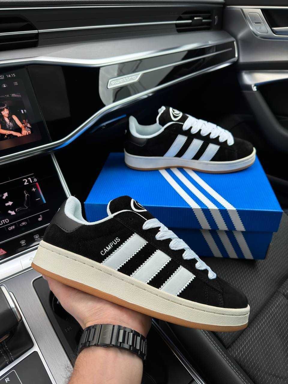 Чоловічі кросівки адідас кампус Adidas Campus 00s Black Gum [41-45]