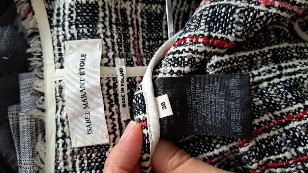 ISABEL MARANT Étoile Жакет піджак в клітинку (оригінал) (34/XS-36/S р)