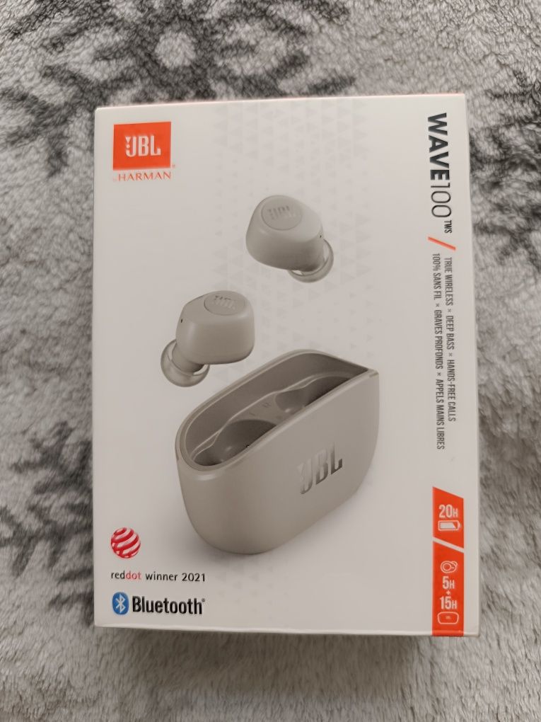 Słuchawki bezprzewodowe JBL Wave100 TWS