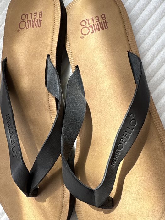 Nowe markowe japonki z naturalnej skóry