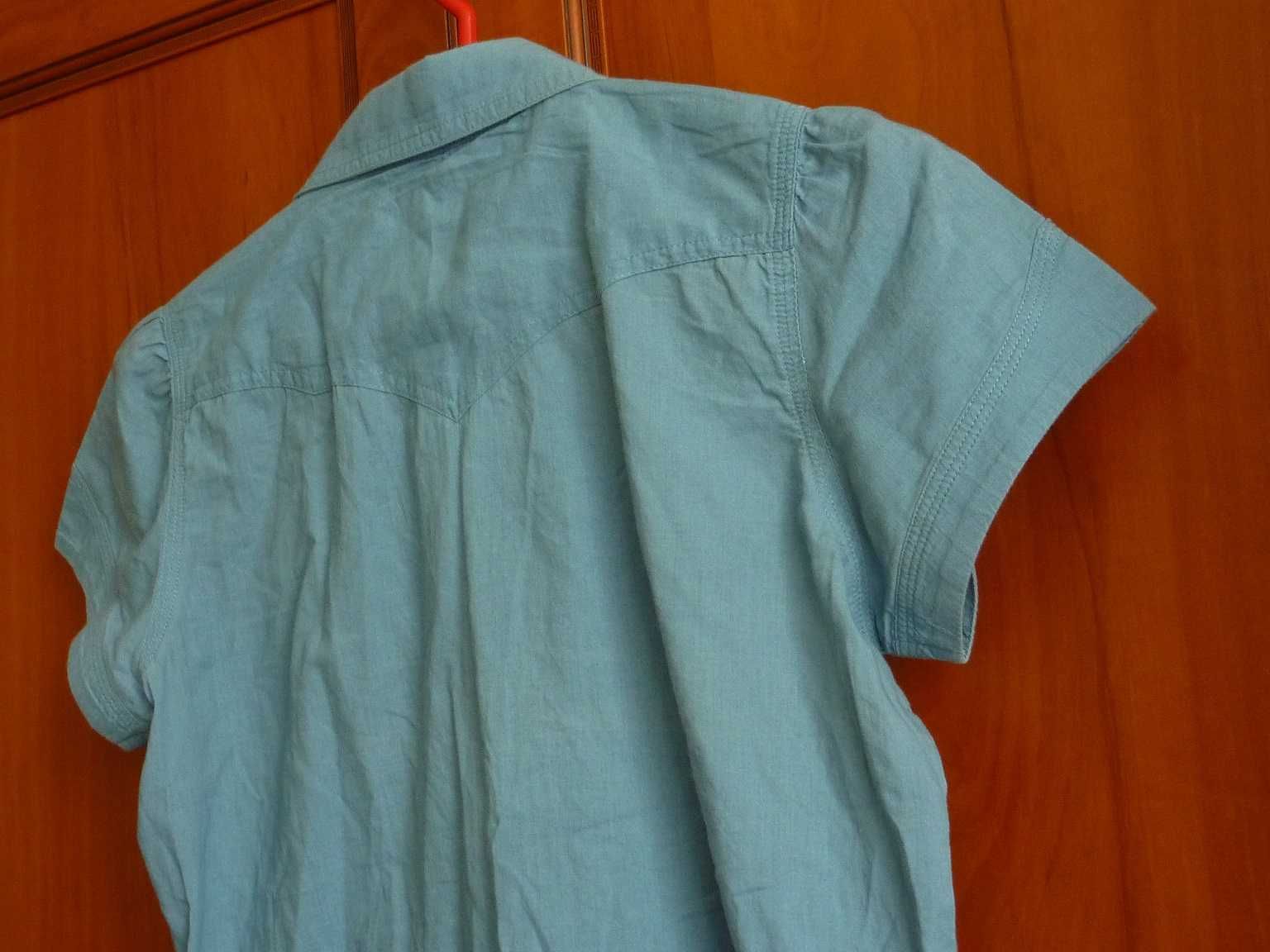 Wrangler koszula damska gładka niebieska S/ 36