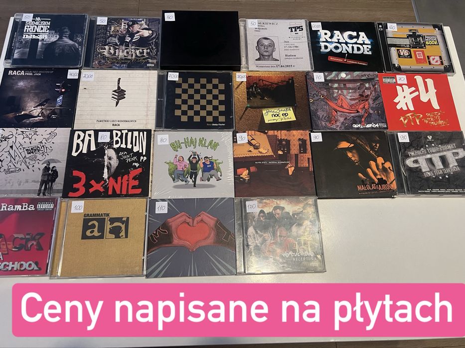 Plyty cd rap hip hop zestaw wyprzedaz sentino tede taco hemingway