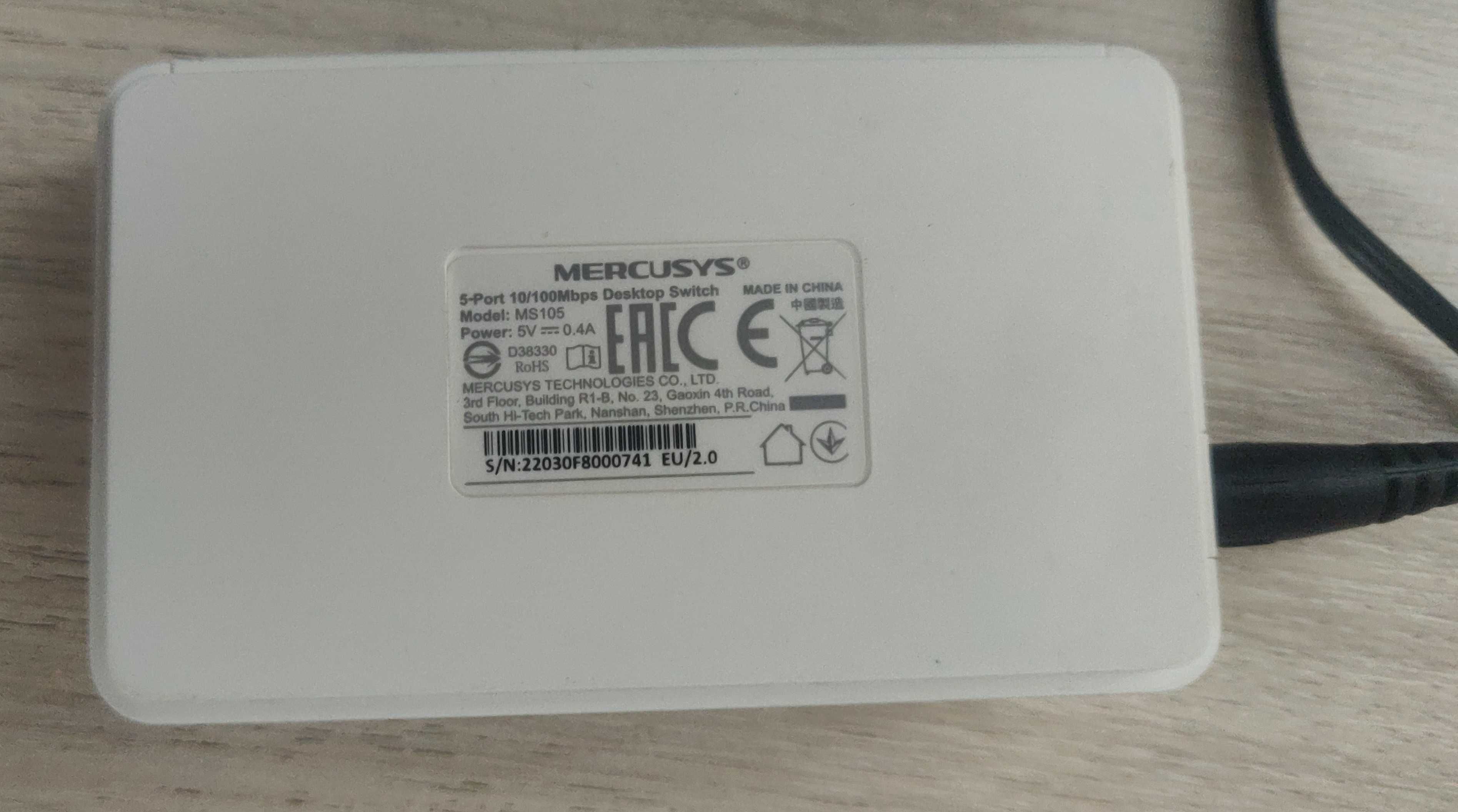 Комутатор мережевий Mercusys MS105