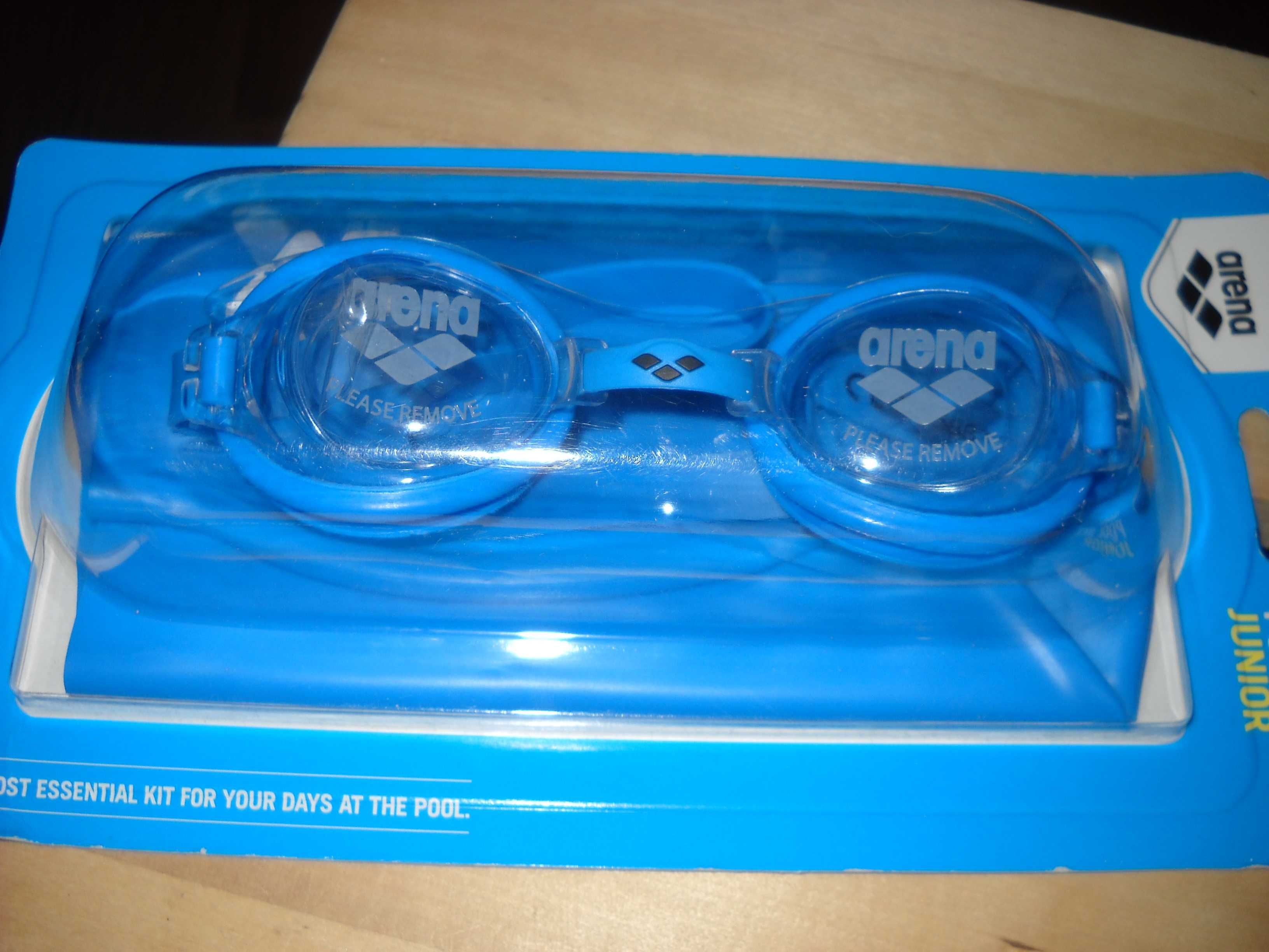 nowe okulary do plywania + czepek ARENA