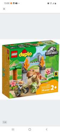 Lego duplo 10939 Ucieczka tyranozaura i triceratopsa