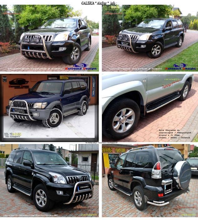 Toyota Rav4 Hilux Land Crusier Orurowanie Podesty Kangur