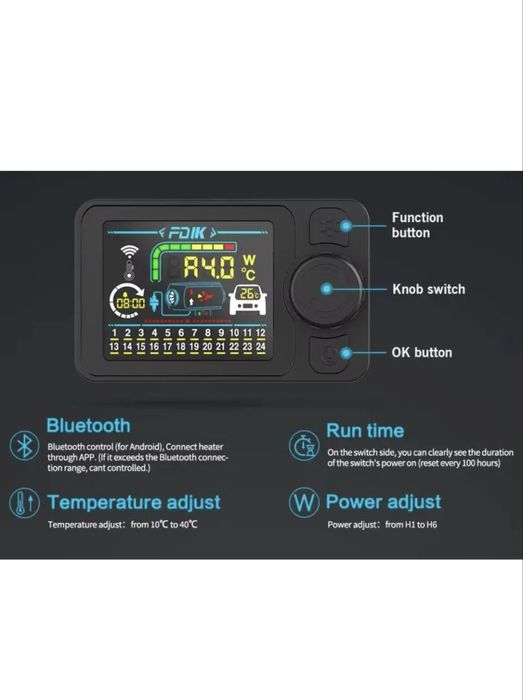 Якісний Переносний Дизельний обігрівач  (Вебасто)
