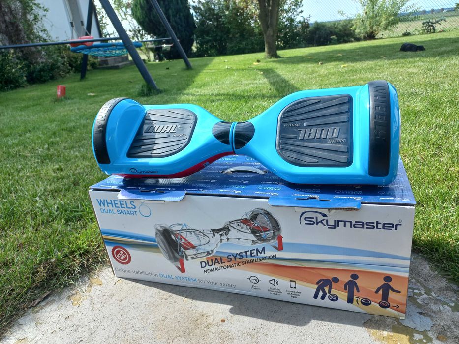 Elektryczna deskorolka Skymaster WHEELS 6.5 SMART Niebiesko-czerwony