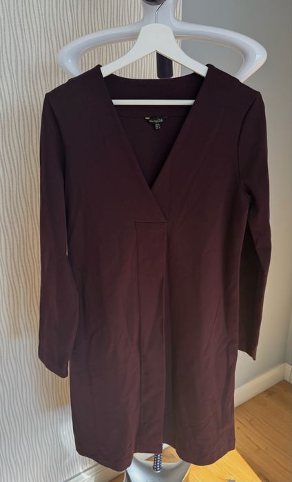 Sukienka damska bordo burgund bawełna Massimo Dutti rozmiar M