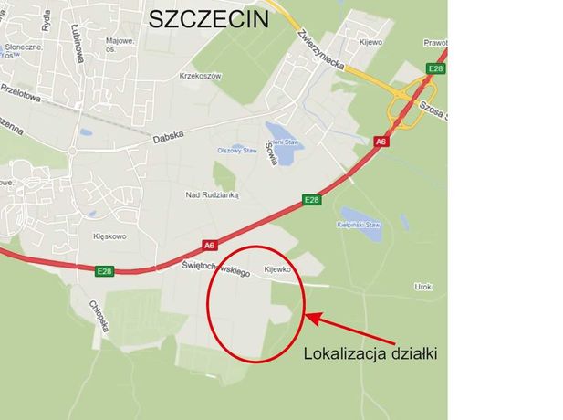 Działki inwestycyjne 0,52 ha - Szczecin Prawobrzeże Bukowe-Klęskowo