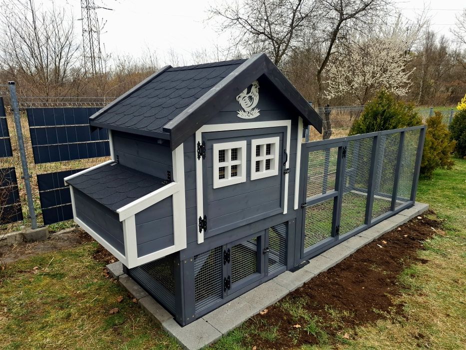 Kurnik ogrodowy, bardzo solidny 8-10 kur