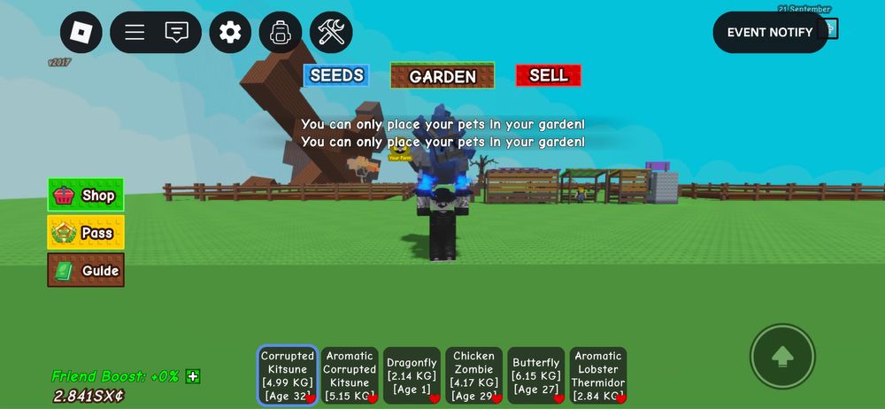 Продаж пети grow a garden