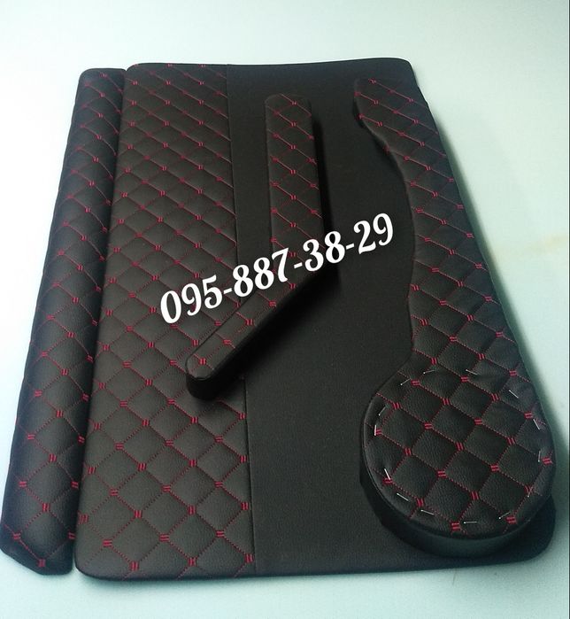 Карты дверей+ручки+батоны+карманы ВАЗ 2101-2107 Строчка всех цветов!!!