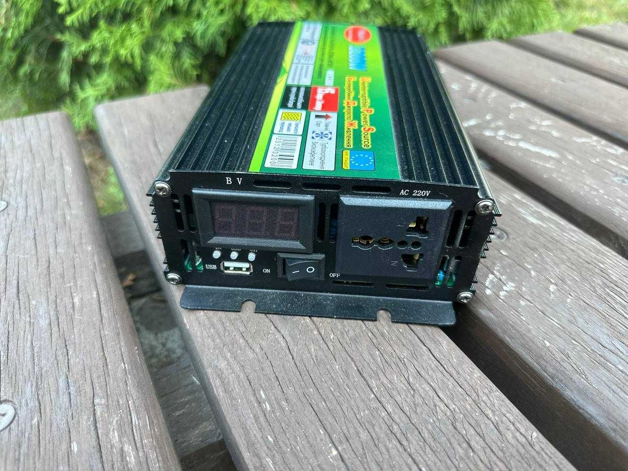 Инвертор Wimpex→Преобразователь 3200вт 12V-220V с UPS→Австрия← ДБЖ