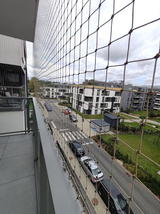 Siatka zabezpieczająca na balkon dla kota na ptaki 2mx3,8mx2m