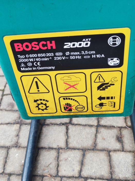 Rozdrabniacz frezowy, walcowy Bosch AXT2000 - uszkodzony na części.