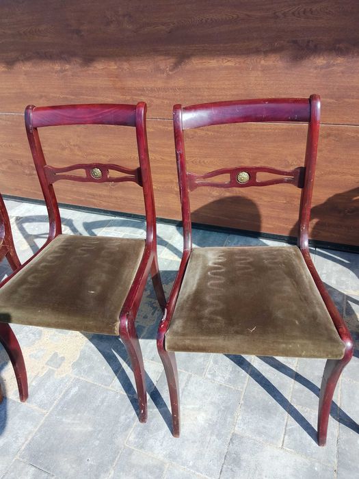 Zabytkowe krzesła, tapicerowane 6 sztuk