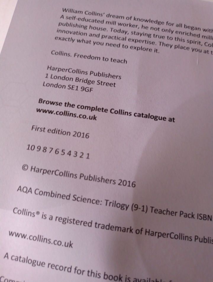GCSE Science 9-1 - AQA GCSE Combined Science: Trilogy 9-1 Teacher Pack