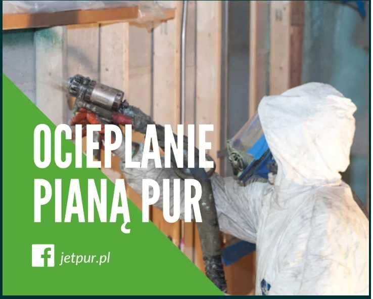 Ocieplanie Ocieplenia poddasza pianą piana PUR pianowanie pianką PUR