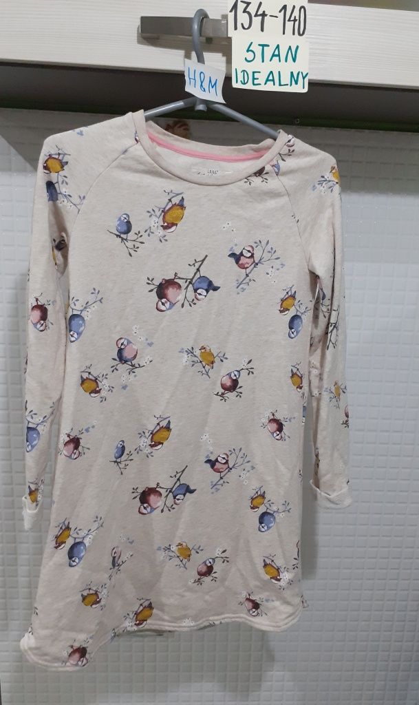 H&M 134 140 des adresowa sukienka dresowa dresowka ubranka