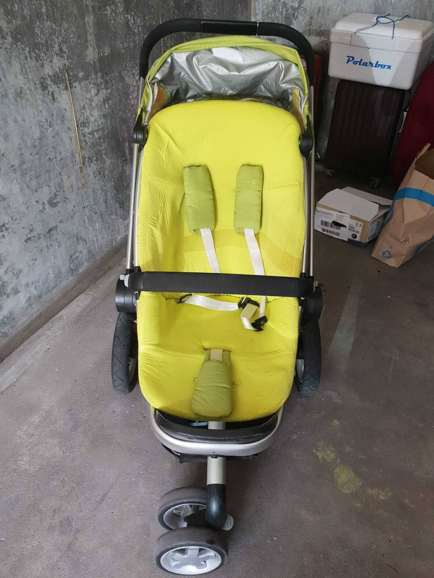 Vendo conjunto completo de carrinho para bebé, quinny