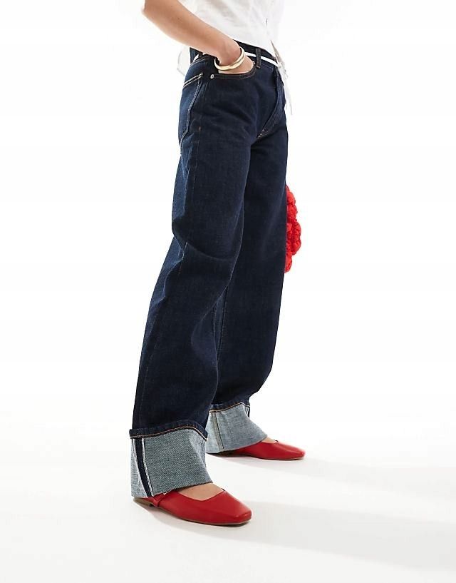 Asos Design 42 Czerwone Baleriny Lottie H17786