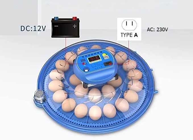 Inkubator automatyczny do jaj z ekranem LED - do 26 kurzych jaj