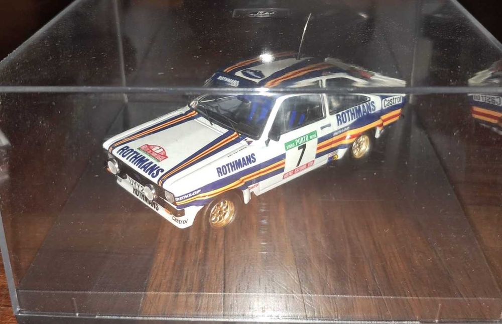 Miniatura Troféu 1/43 Rali Portugal Ford Escort Vatanen 1980