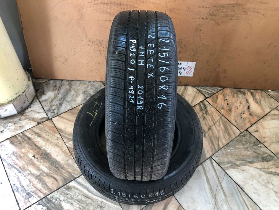 Opony ZIMOWE x2 Zeetex WP 1000, 215/60R16 7mm 2019r -MONTAŻ