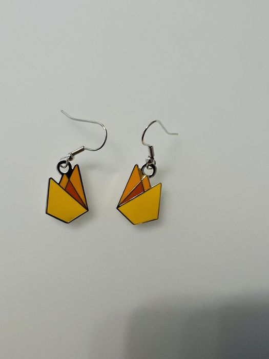 Сережки жовті (біжутерія)