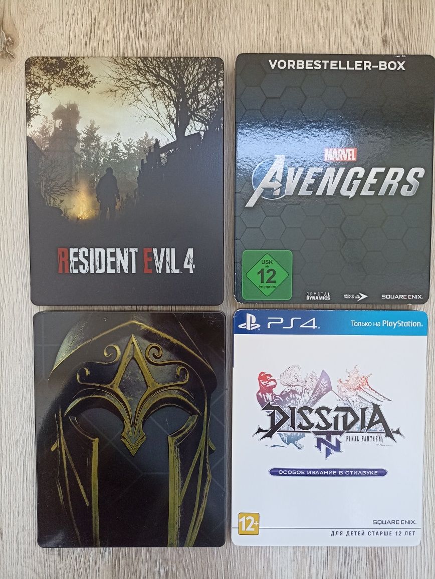 Assassins creed Odyssey и Final Fantasy Dissidia NT (стилбук издания)