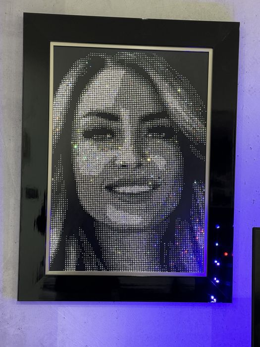 Подарунковий сет набір новорічний подарок / портрет кристалами