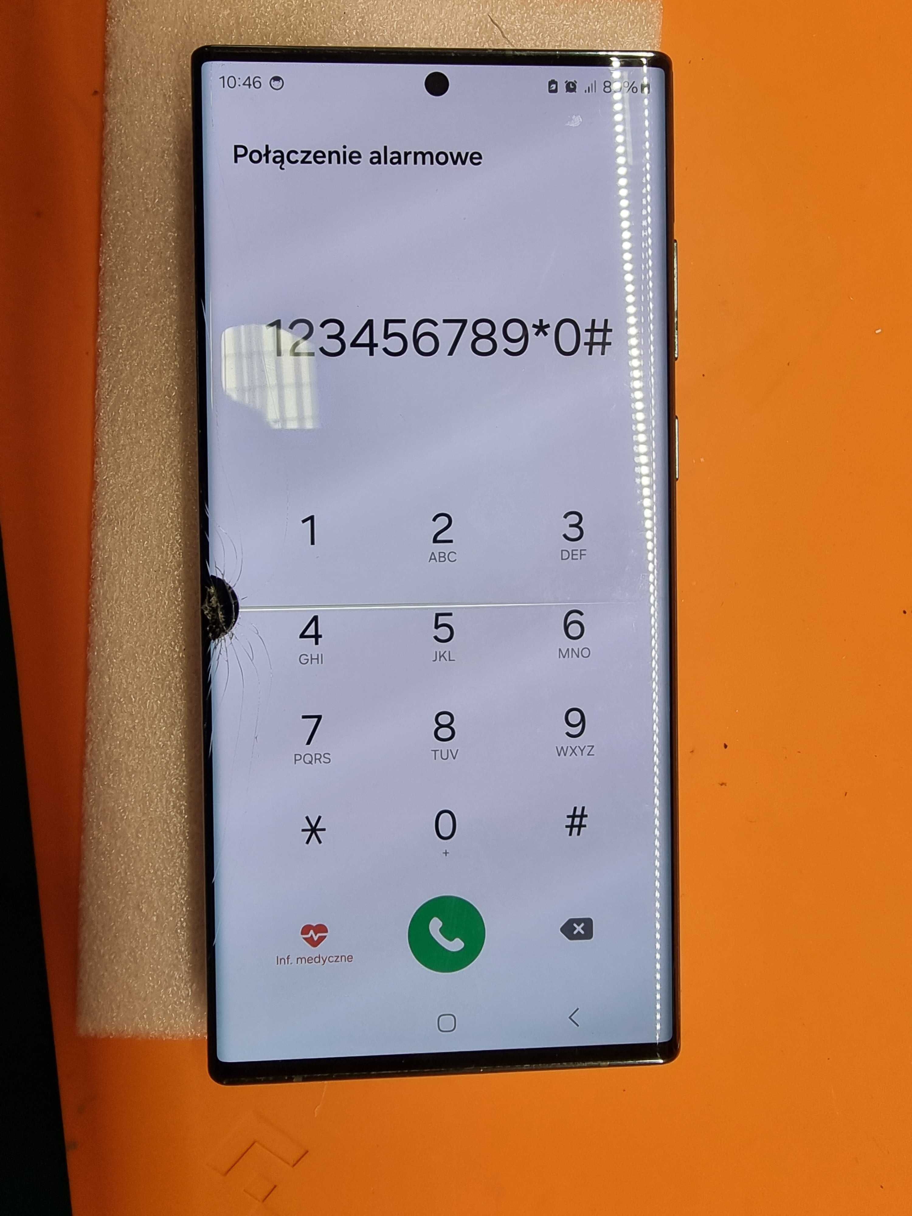 Wyświetlacz s22 ulrta zbita szybka S908 z korpusem