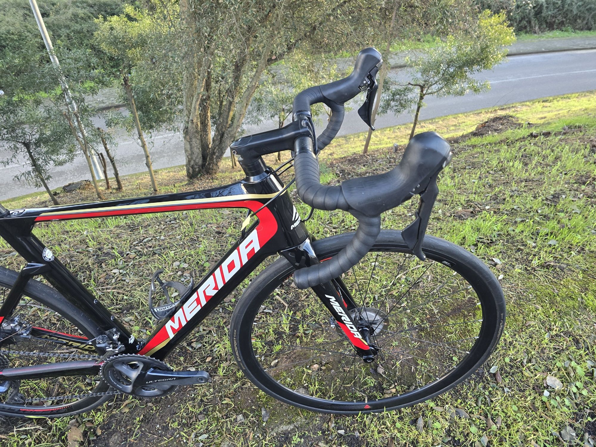 Merida reacto de disco com ultegra