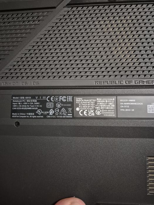 Ноутбук Asus Rog Strix G15 G513IM