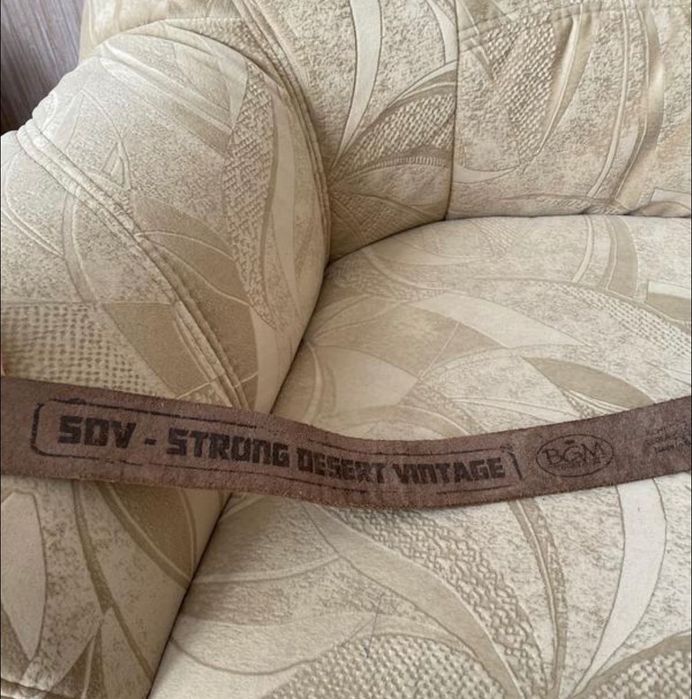 Ремінь чоловічий коричневий strong desert vintage