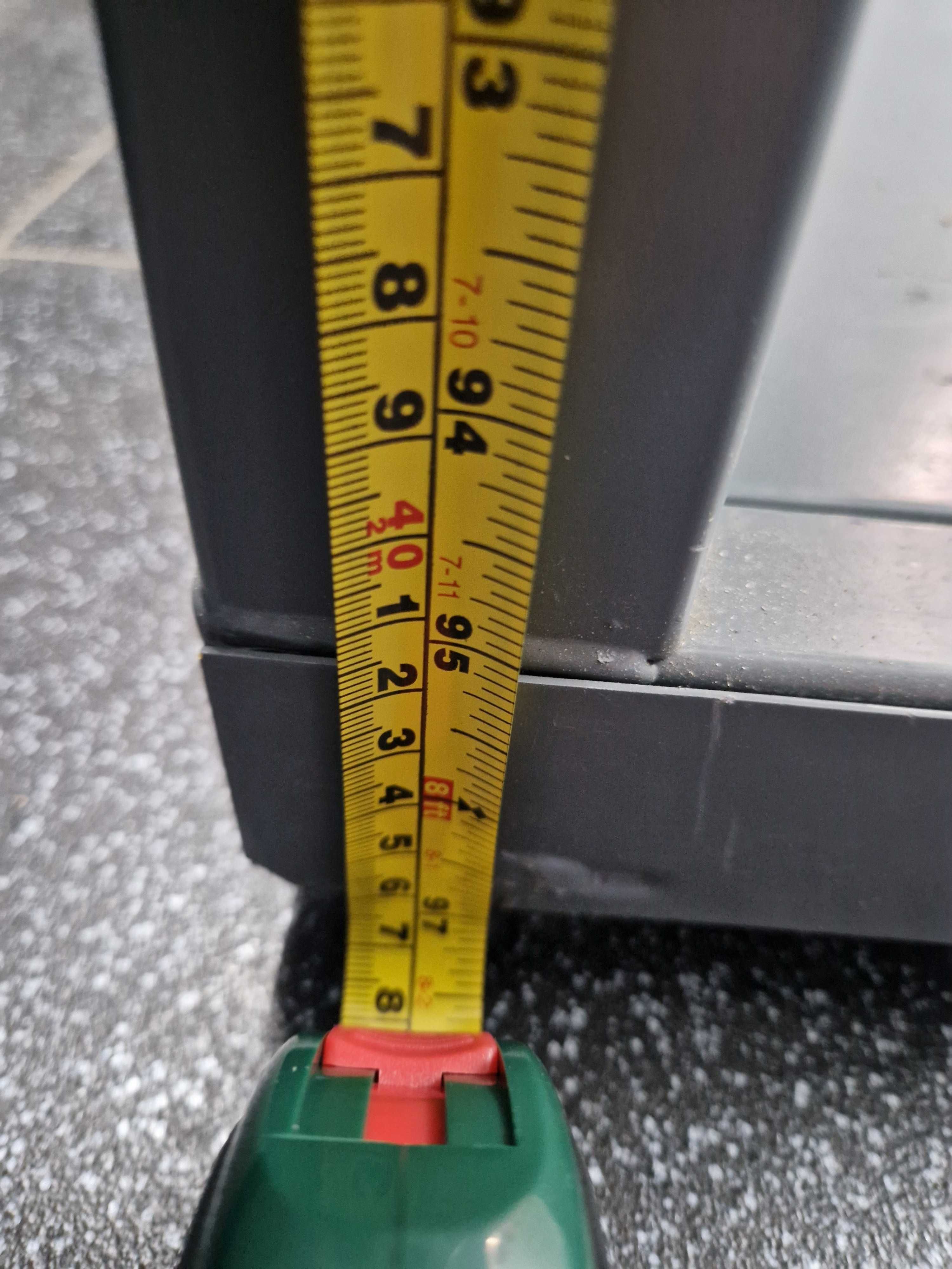 Regał metalowy, przyścienny, solidny 250x100x30 sklepowy, magazynowy