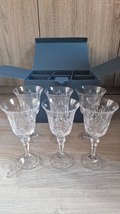 Kryształowe kieliszki do wina Huta Julia Ananas 220ml 6 szt