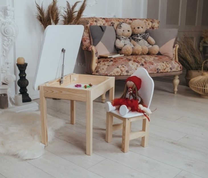 Детский стол и стульчик ребенку на 2-6 лет+ ящик