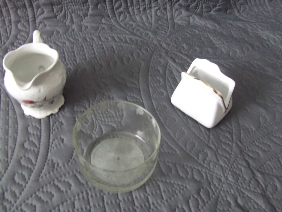 Dzbanuszek + serwetnik + cukiernica