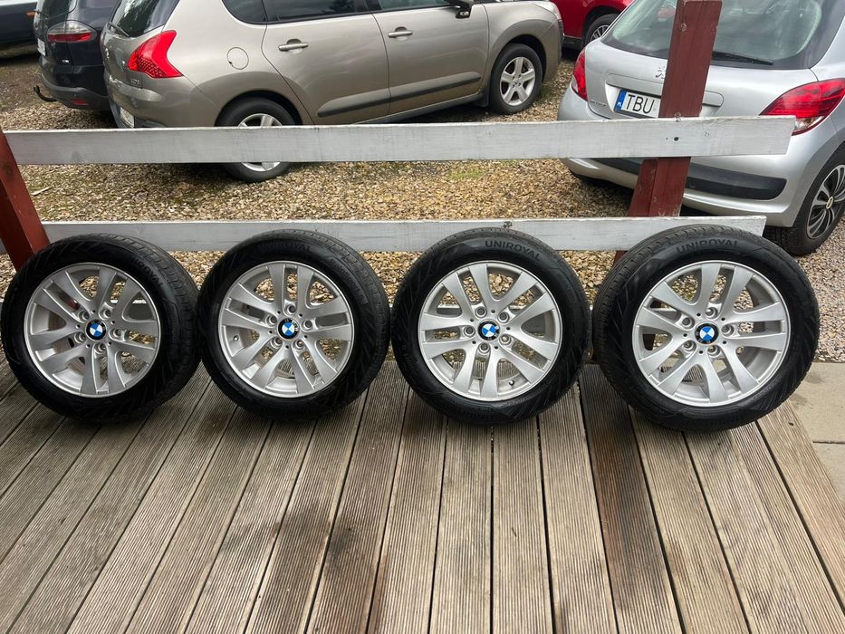 Koła felgi aluminiowe 5x120 BMW czujniki Uniroyal 205/5516 STYLING 156