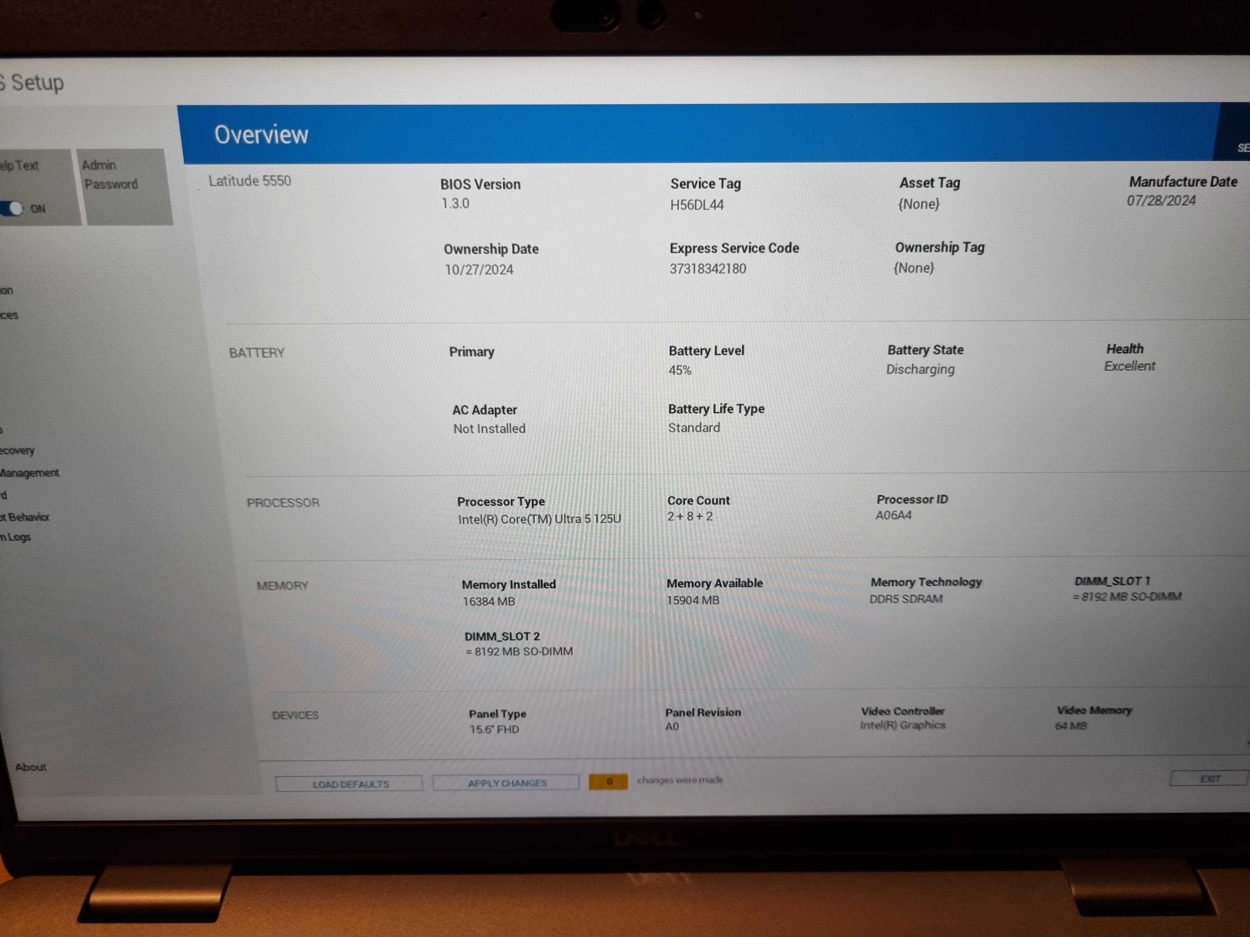Dell Latitude 5550/15.6 FHD/Intel Core ULTRA 5/16Gb/512gb *як новий*