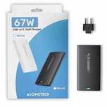 Ładowarka sieciowa ASOMETECH GaN5 67W USB-C USB-A PD QC 3.0