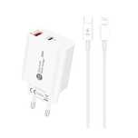 Ładowarka sieciowa A6MaxL 20W USB-A USB-C z kablem USB-C - Lightning 1