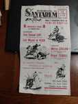 Panfleto cartaZ monumental Santarém touros festa brava anos 60