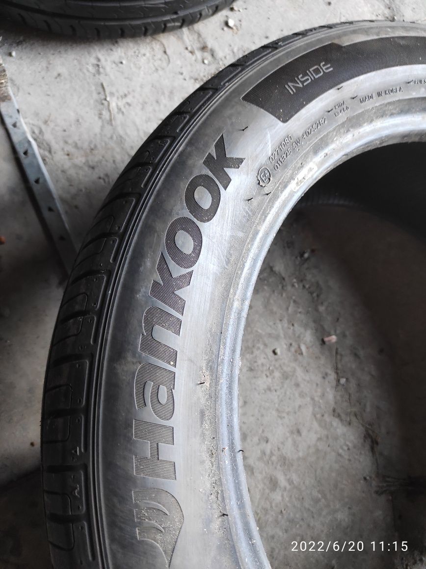 235.55.19 Hankook 2шт лето БУ склад шины резина из Европы R19 55