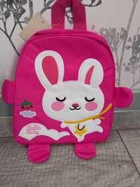 Новий рюкзак для дівчинки зайчик, дошкільний, у садочок