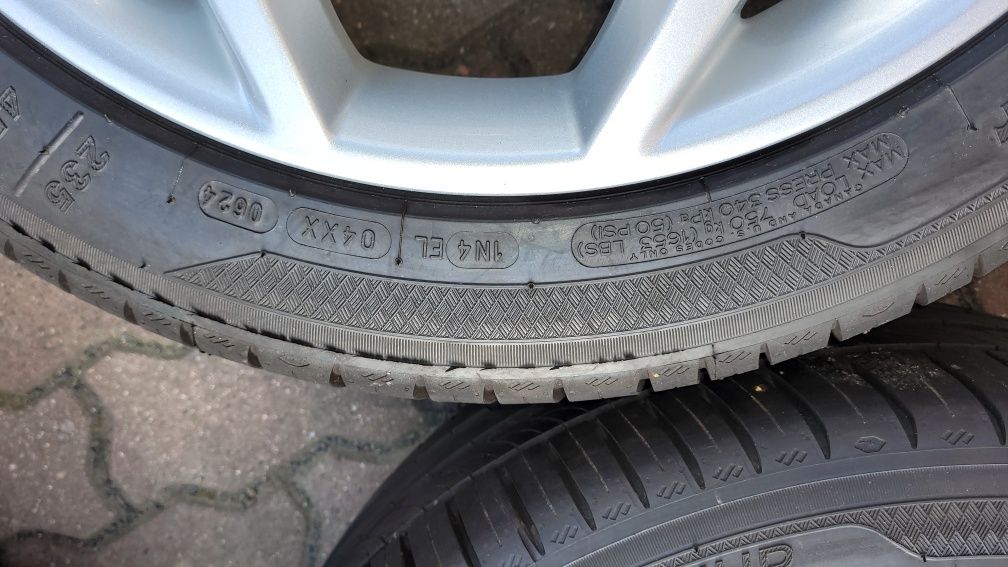 Koła aluminiowe alusy orginalne ford 18 cali nowe opony 235/45/18 98Y